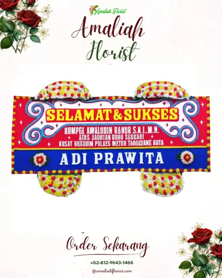 Papan Bunga Ucapan Selamat Cikapinis